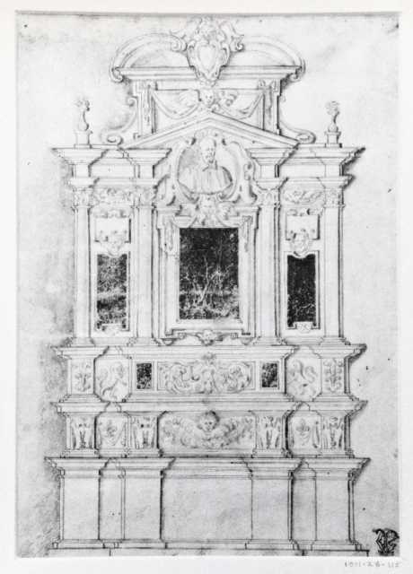 Tumidei, Stefano — Rainaldi Girolamo - sec. XVII - Progetto per un sepolcro — insieme